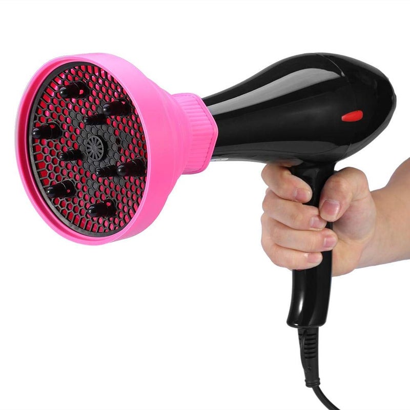 Salmue 5 Colors Hair Blower Diffuser, Universal Foldable Hairdryer Cover, Styling Hairdressing Tool, Beauty Hair Salon Attachment For Blow Dryers(Pink) - Image 4